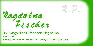 magdolna pischer business card